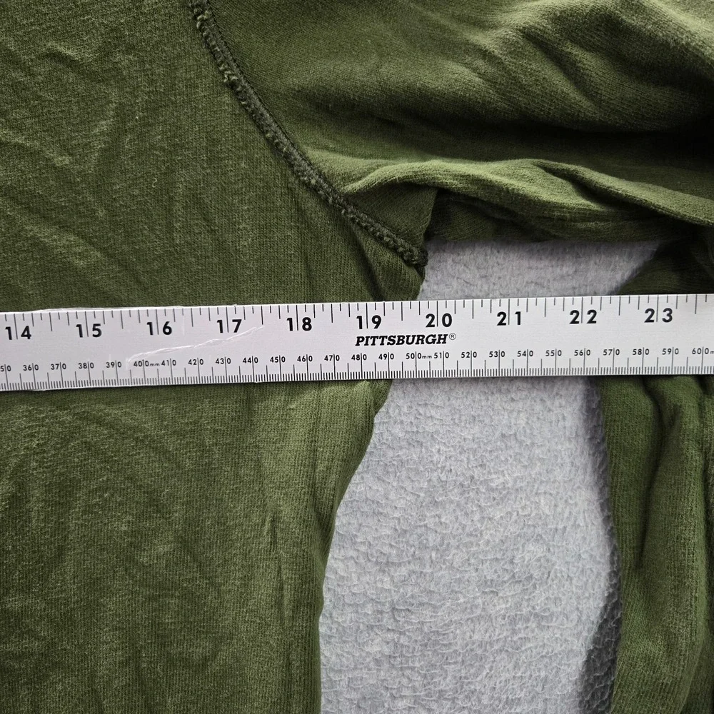 Abercrombie & Fitch Men Sweater Medium Green Muscle Logo Moose Embroidered READ